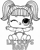 Baby Surprise Lol Oops Lil Coloring Pages Doll Topcoloringpages Print Color sketch template