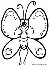 Butterfly Coloring Pages Cute Getdrawings Printable sketch template