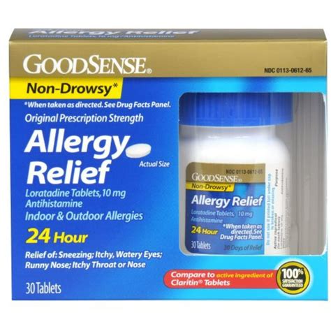 good sense allergy relief loratadine tablets  mg  ea walmartcom walmartcom