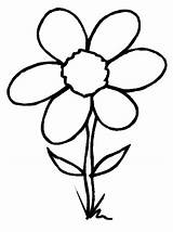 Coloring Flower Pages Kids Printable sketch template