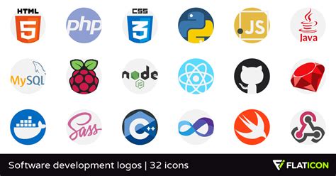 icons  software development logos designed  freepik