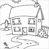 Coloring Pages Cute Town Houses House Whoville Printable Netart Getcolorings Print Color sketch template