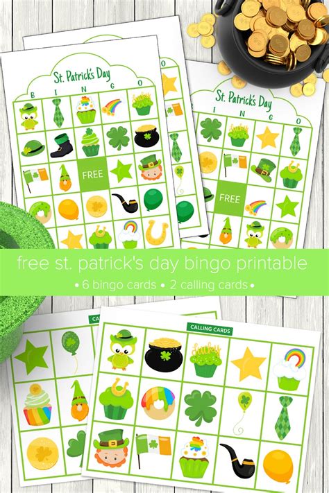 st patricks day bingo  printable  creative family