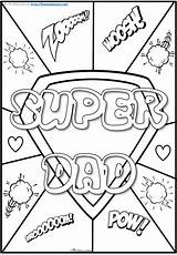 Colouring Pages Kids Dad Super Printable Father Deserves Sheet sketch template
