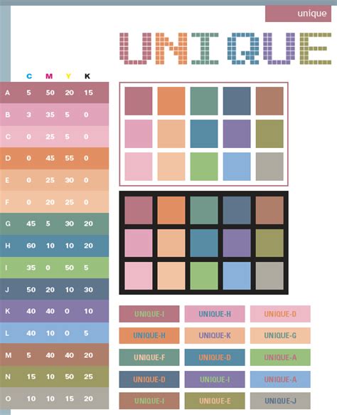 unique color schemes color combinations color palettes  print cmyk  web rgb html
