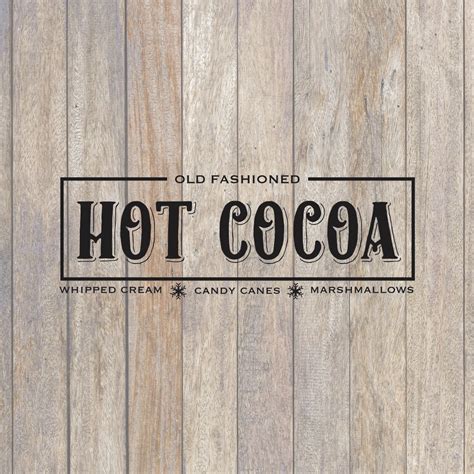 hot cocoa sign svg christmas svg holiday svg