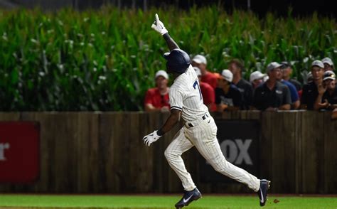 white soxs tim anderson hits walk  hr  top yankees  amazing field  dreams game