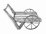 Cart Peddler Wheel Secure Garden sketch template