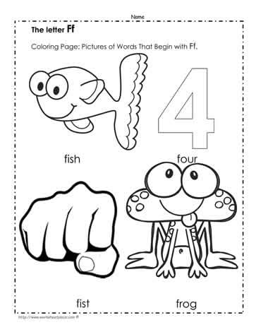 letter  coloring pictures worksheets