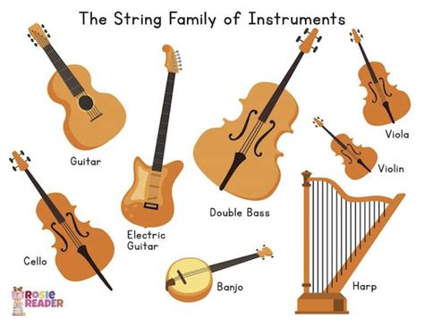 string instruments list reading adventures  kids ages