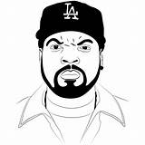 Rapper Ice Cube Xcolorings sketch template