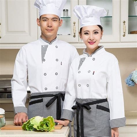 buy  chef jacket food service long sleeved hotel chef uniform double