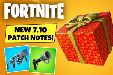Fortnite Update 7 10 Patch Notes Presents Item 14 Days