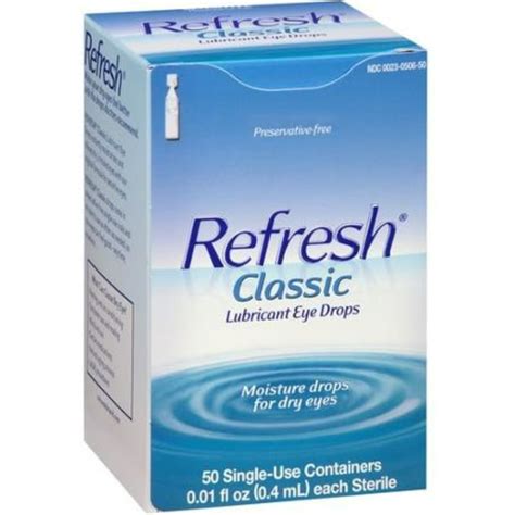 Refresh Classic Lubricant Eye Drops Single Use Containers 50 Each Pack