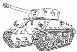Sherman Panzer Mobil Kleurplaat Mewarnai Warna Ausmalbilder Coloringfolder Kleurplaten sketch template