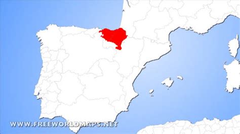 Basque Country Physical Map Greater Region