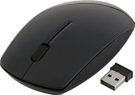 bolcom  muis usb draadloze voor pc laptop computer   zwart