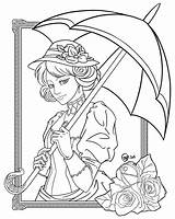 Victorian Lady Coloring Pages Deviantart Coloriage Steampunk Sandbox Adult Color Printable Lineart Pro Books Drawing Template Templates Dessin Getcolorings Drawings sketch template