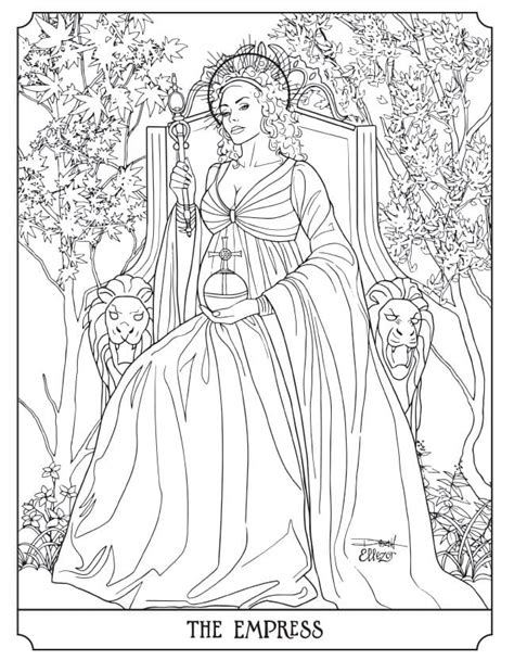 printable tarot coloring pages ailleadesola