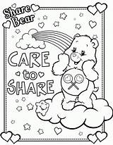 Coloring Care Bear Pages Bears Colouring Printable Sheets Birthday Preschool Color Valentine Adult Kids Boop Betty Print Nina Teddy Halloween sketch template