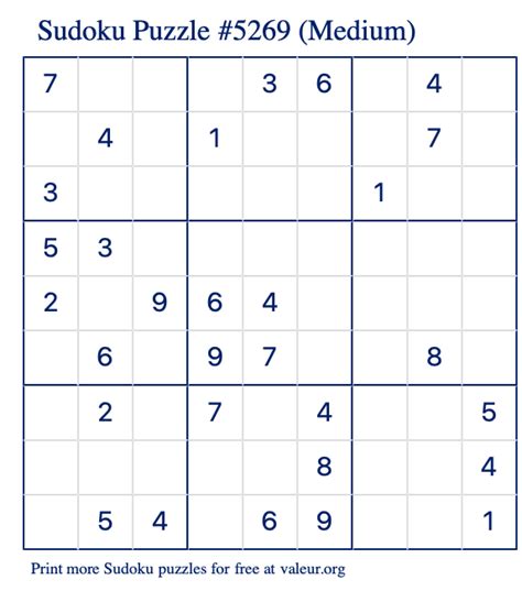 printable medium sudoku   answer