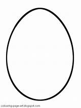 Egg Blank Easter Templates Colouring Small Template sketch template