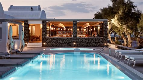 costa grand resort spa  star hotel kamari beach santorini