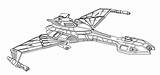 Starship Warbird Designlooter Klingon sketch template
