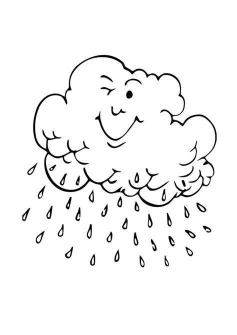 coloring pages rainy weather coloring pages