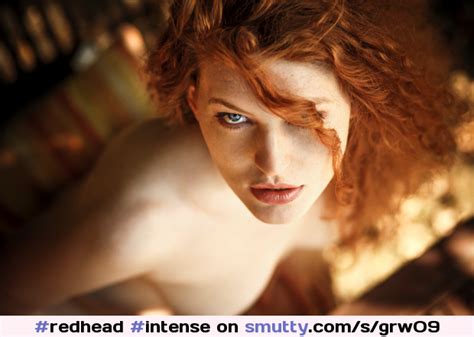 redhead intense eyecontact amazingeyes freckles topless