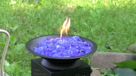 Glass Mulch Fire Pit Youtube