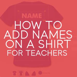 add names teachertshirtsco