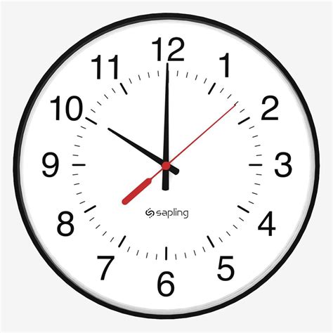 sapling clock american time