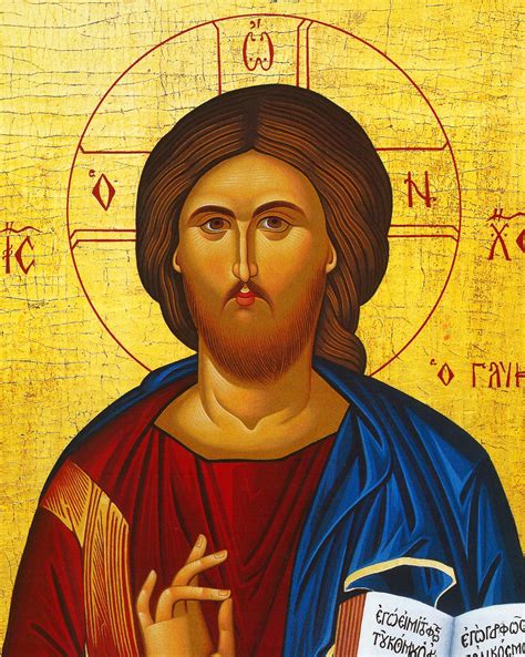 jesus christ icon handmade greek orthodox icon   lord etsy