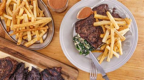 rachael s steak frites and creamed spinach rachael ray show