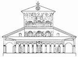 Basilica Chiesa Ausmalbild Basilika Disegni Coloring Kostenlos sketch template