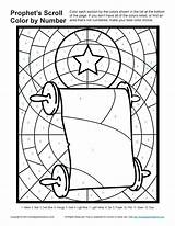 Bible Coloring Pages Prophets Kids Jesus Scroll Color Number Told Prophet Sunday Isaiah Activities Birth School Crafts Activity Micah God sketch template