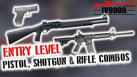 entry level pistol rifle  shotgun combos youtube