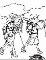 Kilimanjaro Coloring Camp Kids Trekking Animals Answers 16kb 1788 Pdf sketch template