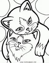 Coloring Cat Pages Color Printable Kids Girls Visit sketch template