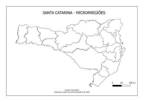 Mapas Para Colorir Santa Catarina Suporte Geográfico