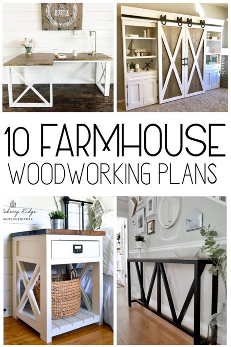 farmhouse woodworking plans bookcase woodworking
