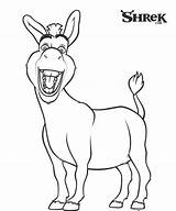Shrek Donkey Coloring Pages Kids Face Drawing Getdrawings Fun Book Library Clipart Visit Printable Choose Board sketch template