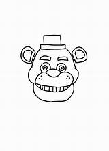 Freddy Fazbear sketch template