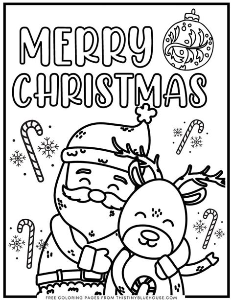 printable christmas coloring sheet