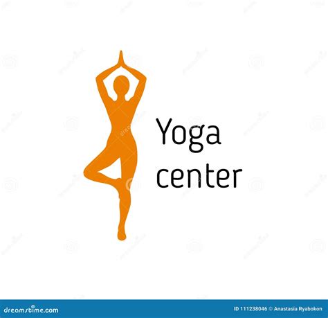yoga pose logo vector stock vector illustration  lifestyle