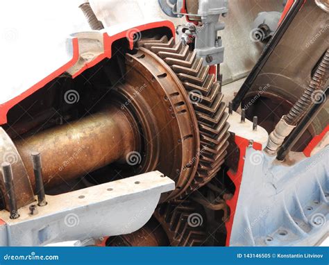 internal components  parts  aircraft engine stock image image  component bolt