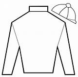 Coloring Derby Jockey Silks Pages Cup Melbourne Template Blank Kentucky Shirt Own Horse Party Silk Colouring Racing Sheet Printable Clipart sketch template