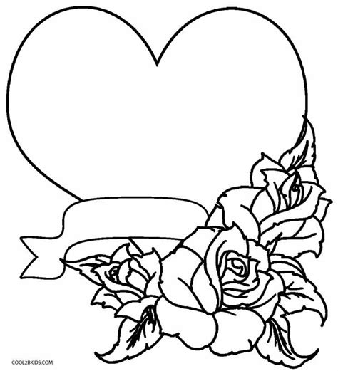 flower  hearts coloring pages   flower  hearts