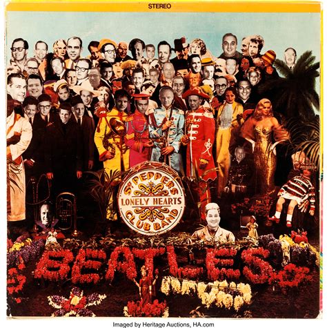 beatles ultra rare album cover sgt peppers lonely hearts club lot  heritage auctions